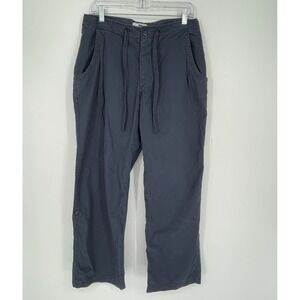Gap Factory Men's Navy Blue Drawstring Straight Leg Cargo Pants Size Small